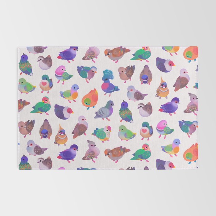 Wild pigeon - light Rug Gallery Image 2