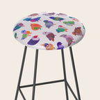 Wild pigeon - light Stool Gallery Image 2