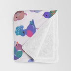 Wild pigeon - light Throw Blanket Gallery Image 3