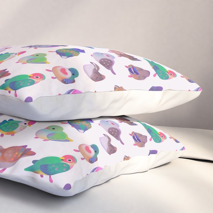 Wild pigeon - light Pillow Sham Gallery Image 3