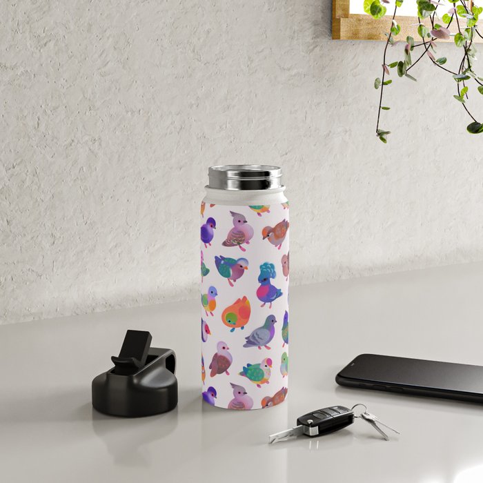 Wild pigeon - light Water Bottle Gallery Image 4