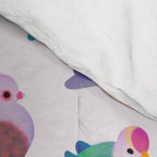 Wild pigeon - light Comforter Gallery Image 4