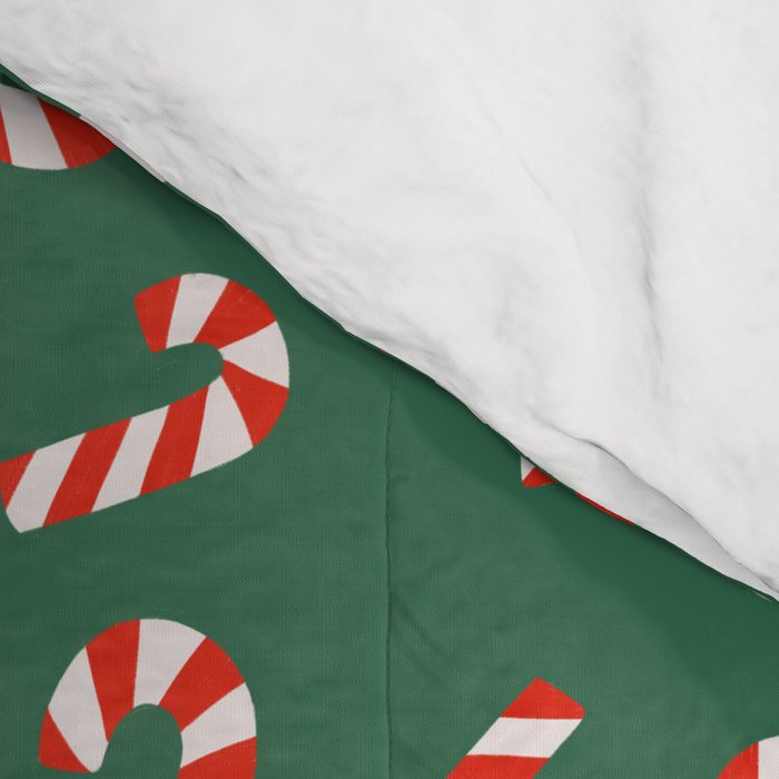 Candy Canes - Green Comforter Gallery Image 4