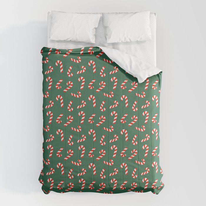 Candy Canes - Green Comforter Gallery Image 6