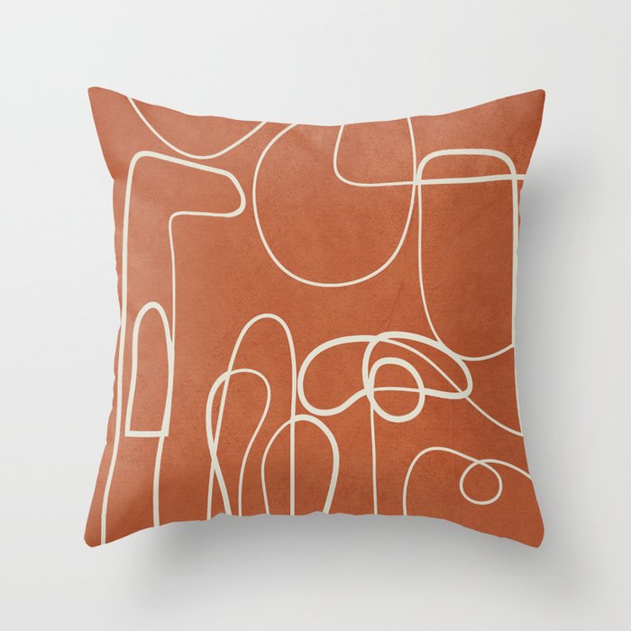 Lines in Space 2 Throw Pillow Gallery Image 6