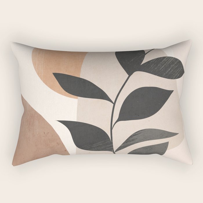Minimal Abstract Art Plant 4 Rectangular Pillow Gallery Image 1