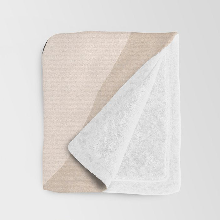 Minimal Abstract Art Plant 4 Throw Blanket Gallery Image 3