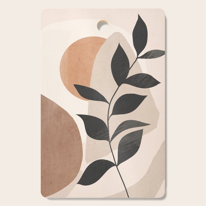Minimal Abstract Art Plant 4 Cutting Board Gallery Image 1