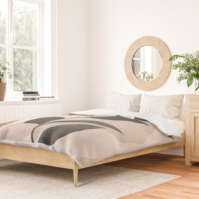 Minimal Abstract Art Plant 4 Duvet Cover Gallery Image 2