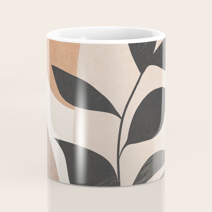 Minimal Abstract Art Plant 4 Coffee Mug Gallery Image 4