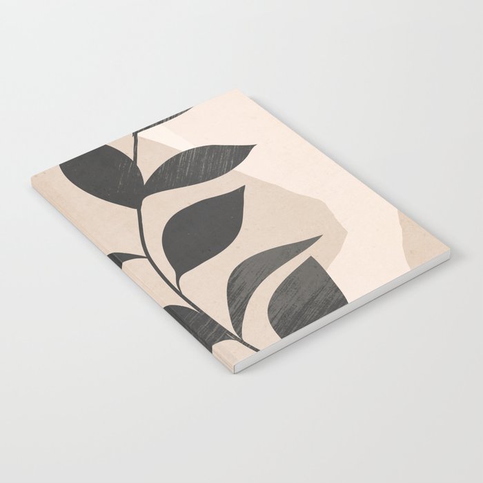 Minimal Abstract Art Plant 4 Notebook Gallery Image 1