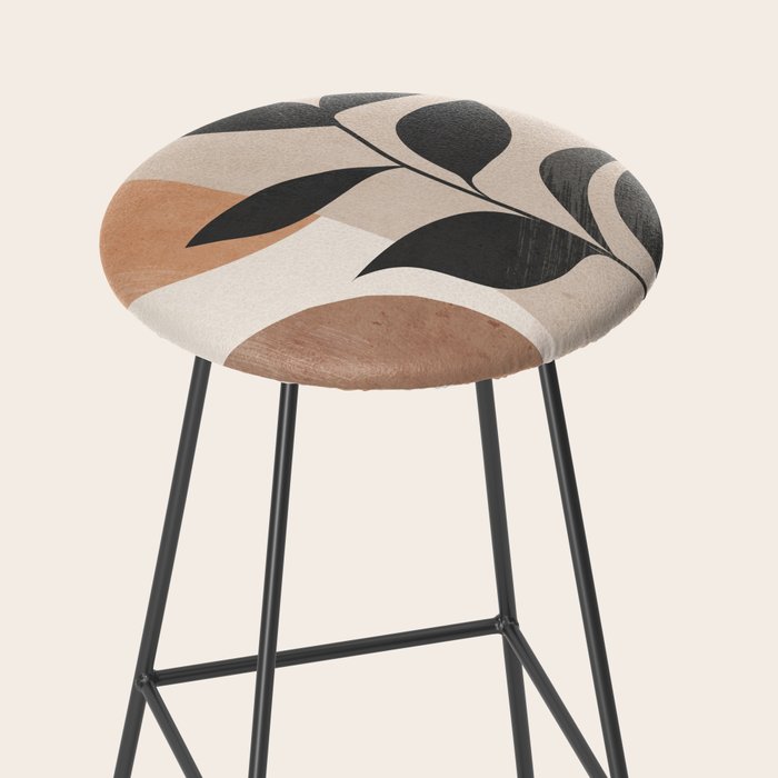 Minimal Abstract Art Plant 4 Stool Gallery Image 2