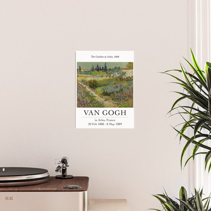 Garden at Arles by Vincent Van Gogh Poster Gallery Image 2
