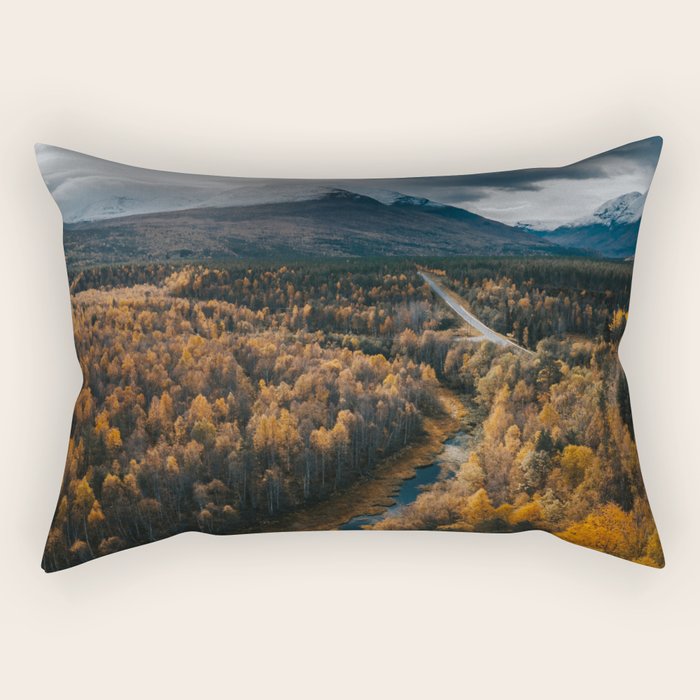 Arctic Autumn - Landscape and Nature Photography Rectangular Pillow Gallery Image 1