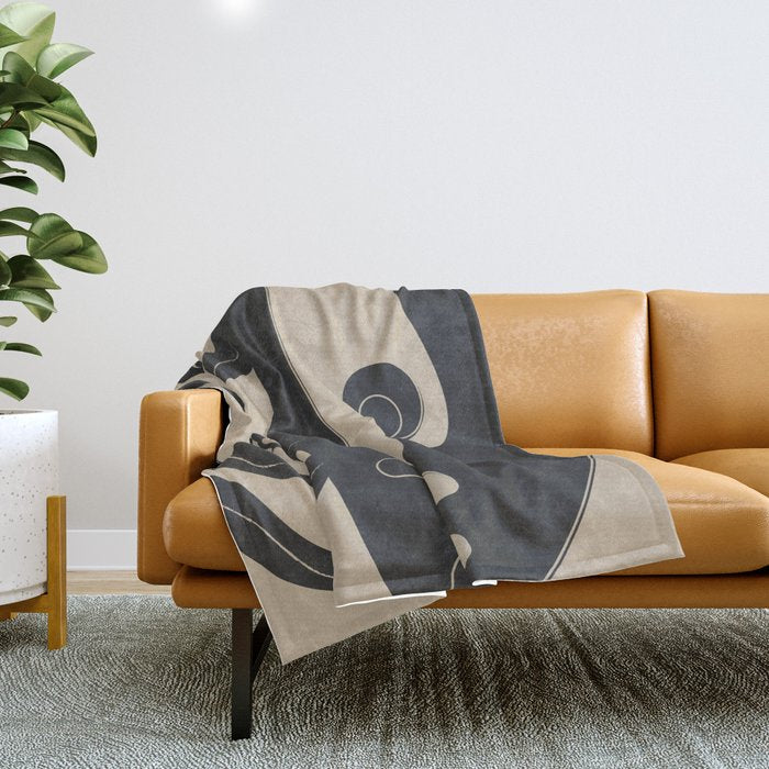 Abstract Mask Throw Blanket Gallery Image 1