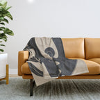 Abstract Mask Throw Blanket Gallery Image 1