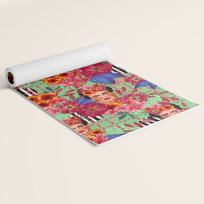 Frida Bouquet Yoga Mat Gallery Image 2