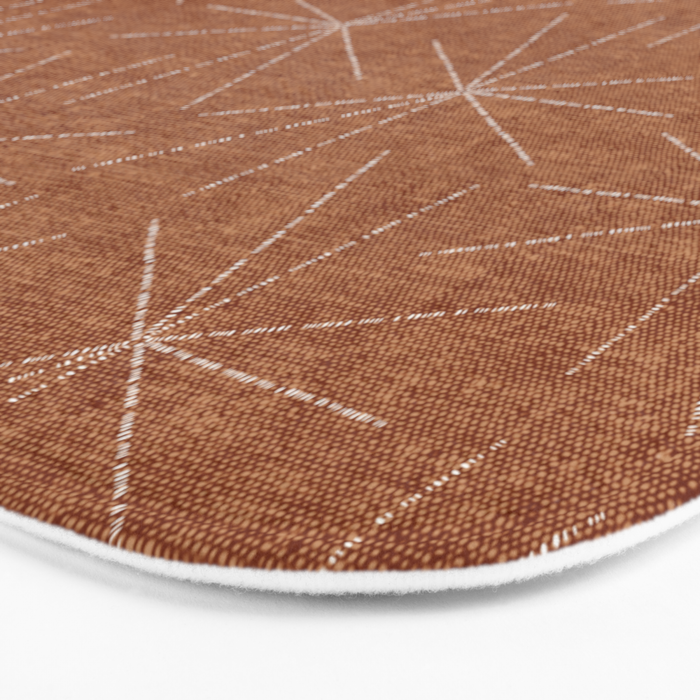 starburst woven - ginger Bath Mat Gallery Image 3