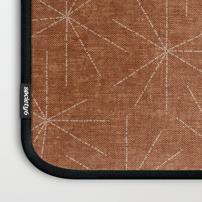 starburst woven - ginger Laptop Sleeve Gallery Image 3