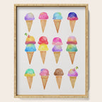 Summer Ice Cream Cones Serving Tray Gallery Image 1