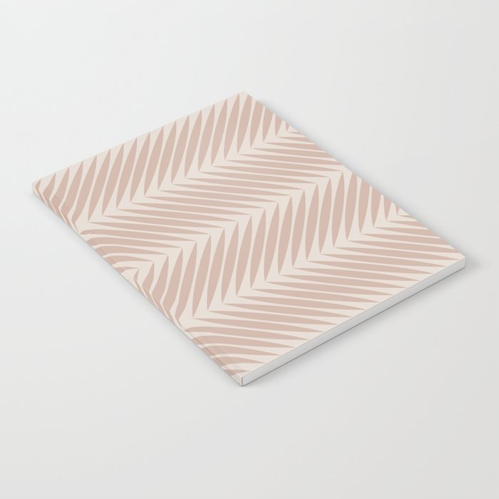 Palm Leaf Pattern - Neutral Beige Notebook Gallery Image 1