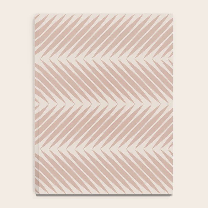 Palm Leaf Pattern - Neutral Beige Notebook Gallery Image 4