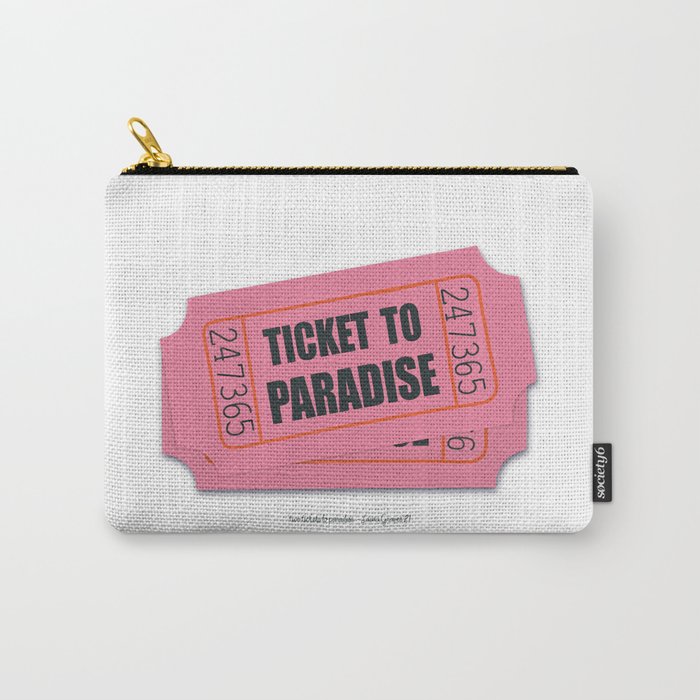 Two Tickets To Paradise Carry All Pouch Gallery Image 1