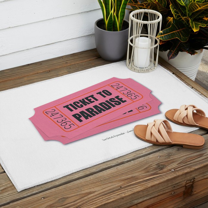 Two Tickets To Paradise Outdoor Rug Gallery Image 2