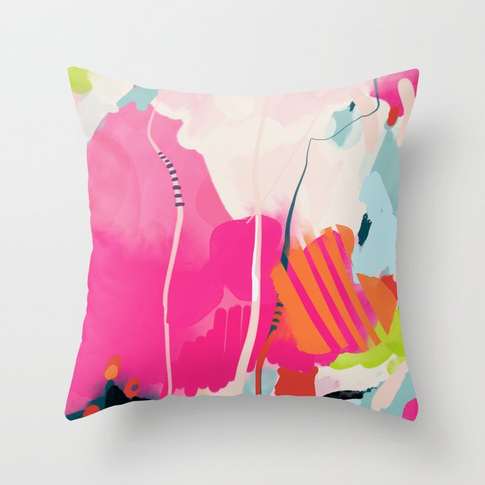 pink sky II Throw Pillow Gallery Image 6
