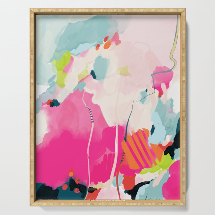 pink sky II Serving Tray Gallery Image 1