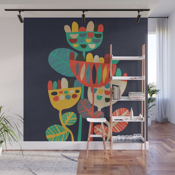 Wild Flowers Wall Mural Gallery Image 1