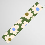 Abstract Flower Shape - Green and Blue Table Runner Gallery Image 3