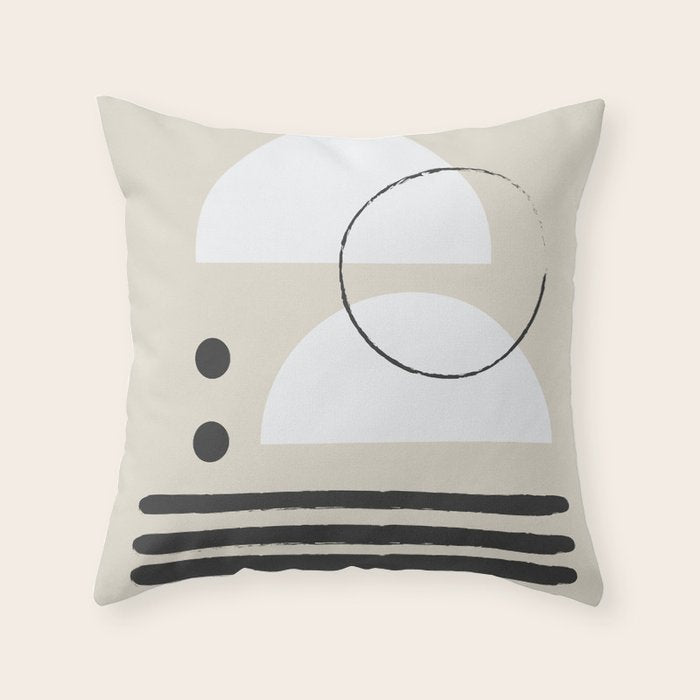 Abstract Modern Art Throw Pillow Gallery Image 6