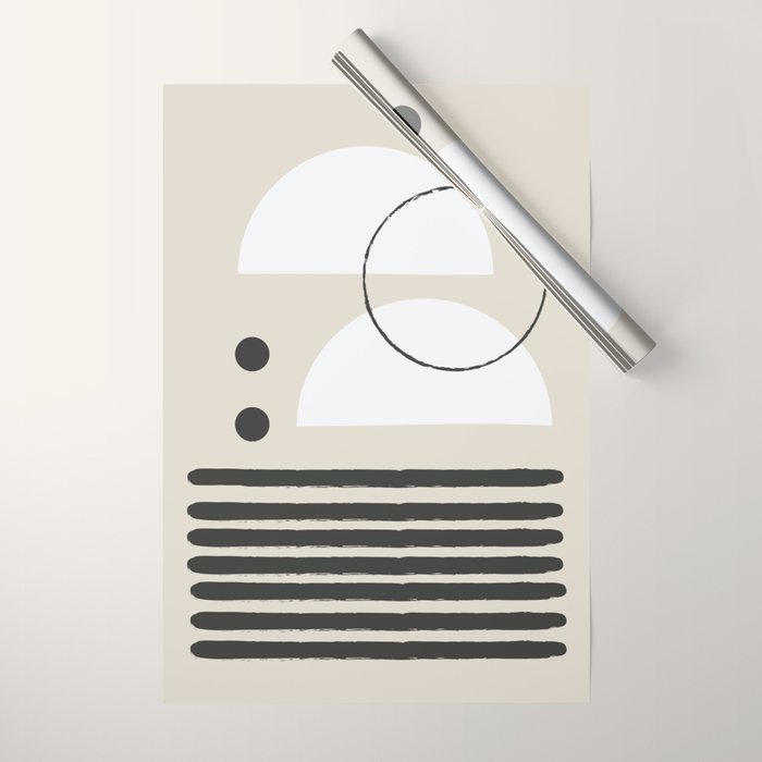 Abstract Modern Art Wrapping Paper Gallery Image 1