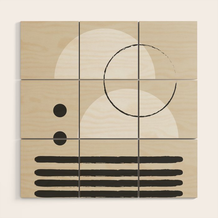 Abstract Modern Art Wood Wall Art Gallery Image 1