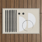 Abstract Modern Art Outdoor Rug Gallery Image 1