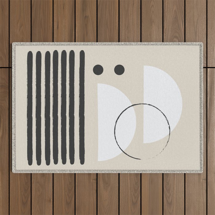 Abstract Modern Art Outdoor Rug Gallery Image 1