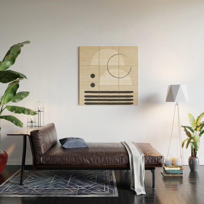 Abstract Modern Art Wood Wall Art Gallery Image 2