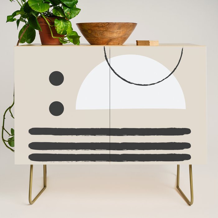 Abstract Modern Art Credenza Gallery Image 1
