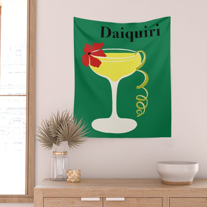 Daiquiri Cocktail  Wall Tapestry Gallery Image 2