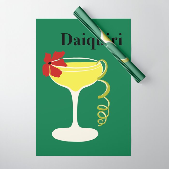 Daiquiri Cocktail  Wrapping Paper Gallery Image 1