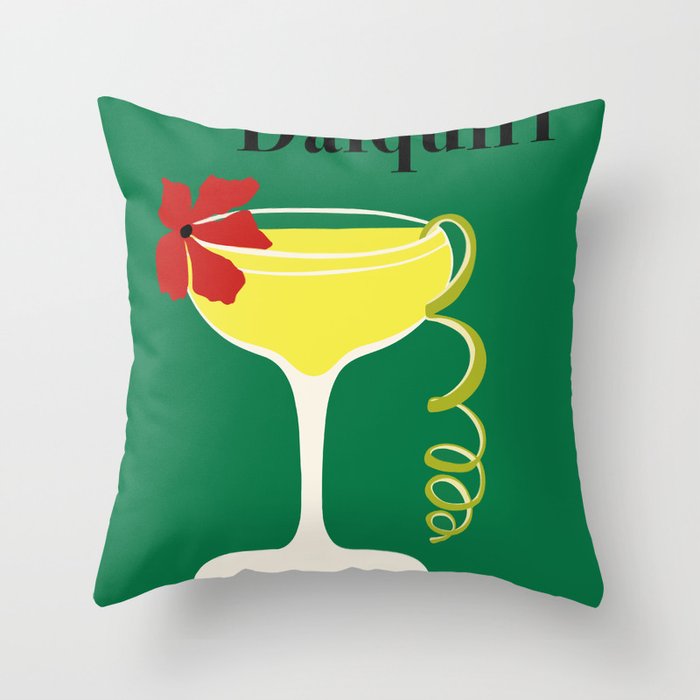 Daiquiri Cocktail  Throw Pillow Gallery Image 6