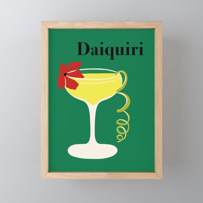 Daiquiri Cocktail  Mini Art Print Gallery Image 1