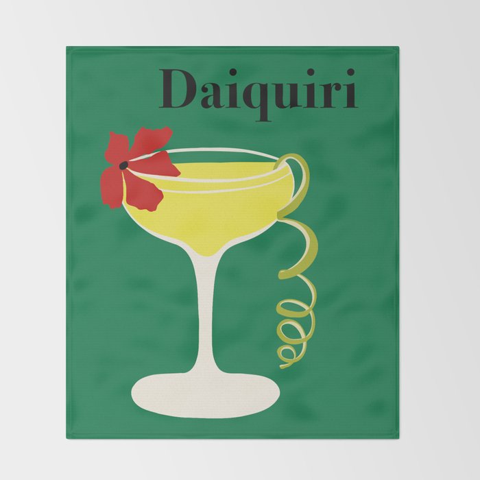 Daiquiri Cocktail  Throw Blanket Gallery Image 2
