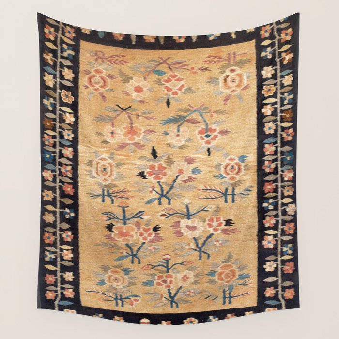 Bessarabian Floral European Kilim Print Wall Tapestry Gallery Image 4