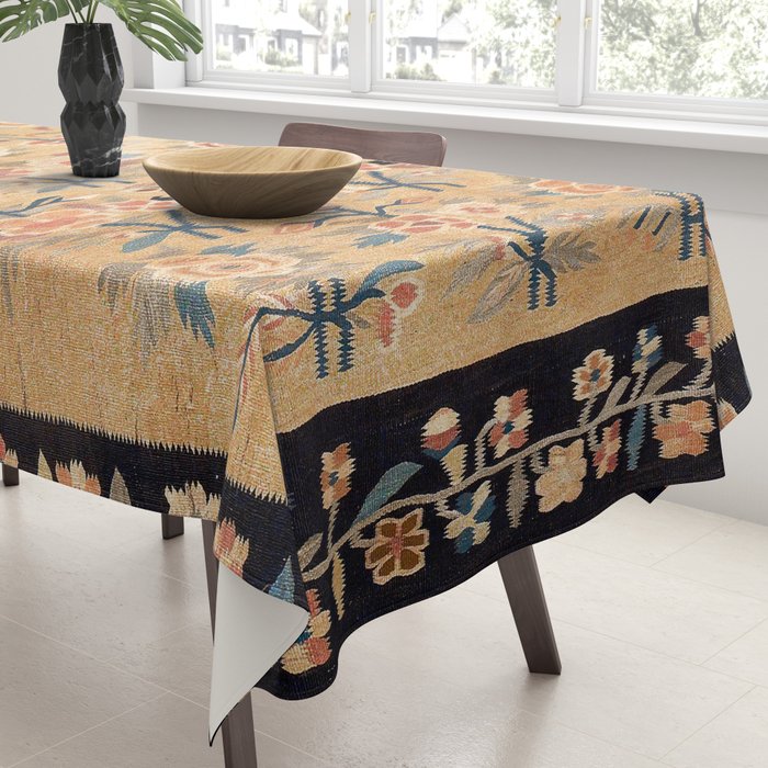 Bessarabian Floral European Kilim Print Tablecloth Gallery Image 3
