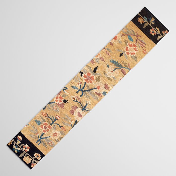 Bessarabian Floral European Kilim Print Table Runner Gallery Image 3