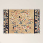 Bessarabian Floral European Kilim Print Welcome Mat Gallery Image 1