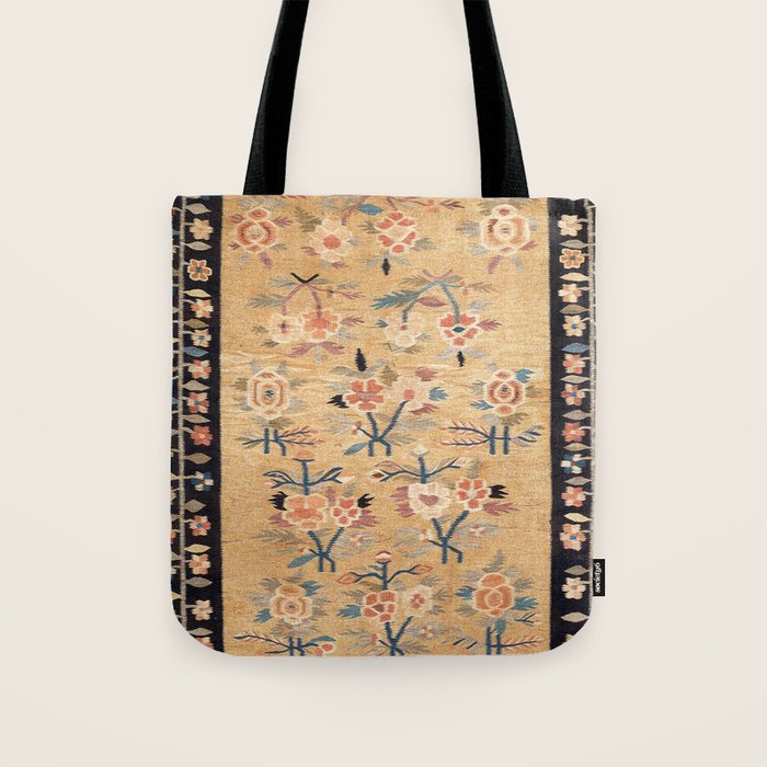 Bessarabian Floral European Kilim Print Tote Bag Gallery Image 1