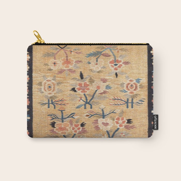 Bessarabian Floral European Kilim Print Carry All Pouch Gallery Image 1